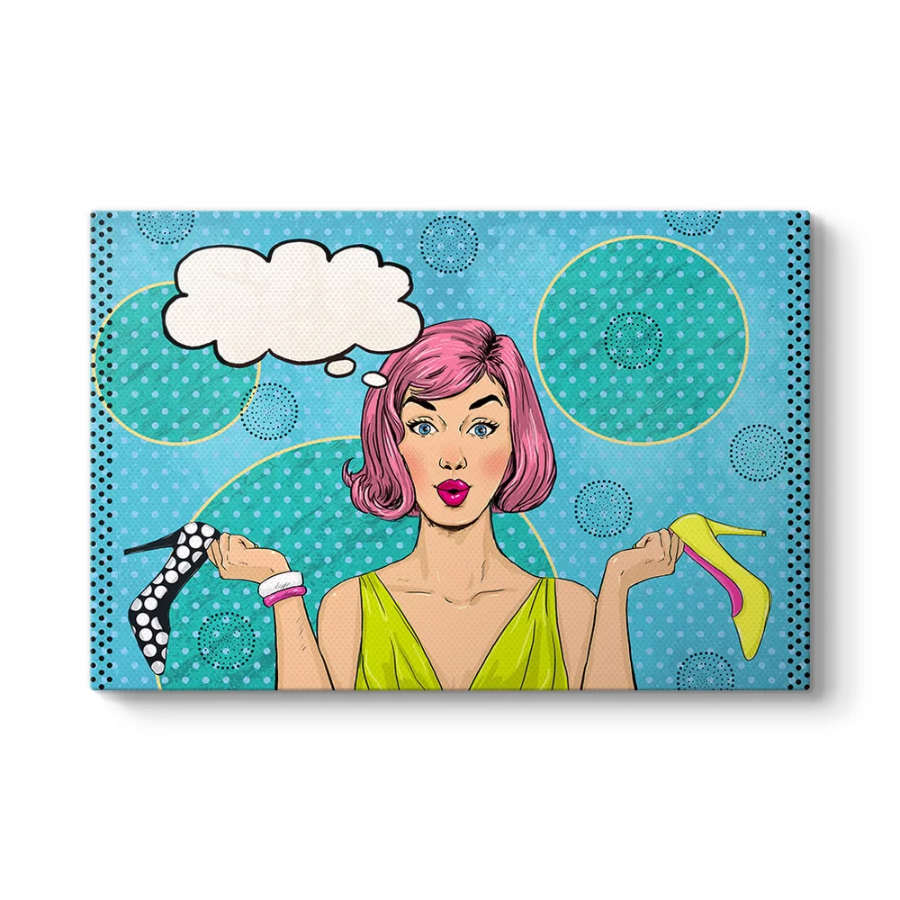 Pin Up Kızı Ayakkabı Tablosu - Model 1